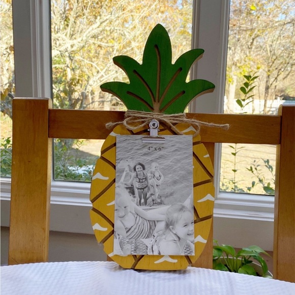 Pineapple Wall Picture Frame Wooden Photo Holder - Picture 3 of 3